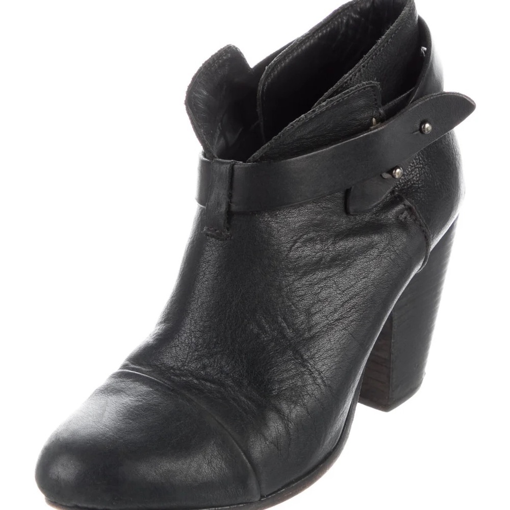 Rag & Bone Black Leather Ankle Boots